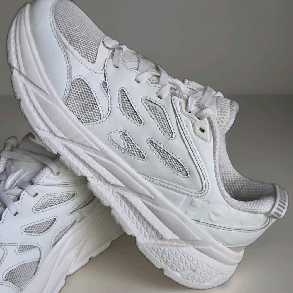 Men's US 8.5 Hoka One One U Clifton L Athletics 1160050 WWH White Gum